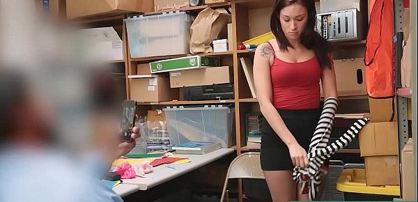  Licking Wet Pussy of a Slut Thief At Office Nalomi Mae - Teenrobbers.com